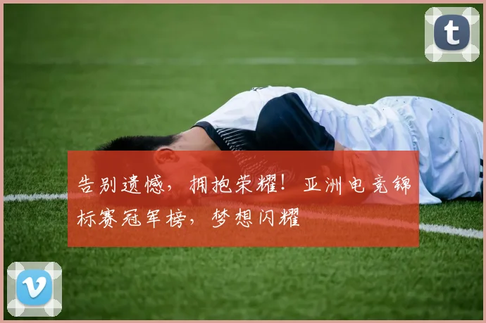 告别遗憾，拥抱荣耀！亚洲电竞锦标赛冠军榜，梦想闪耀
